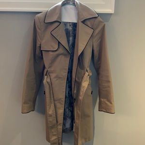 Beige trench coat